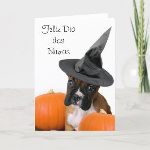 Boxerkarte Feliz Durchmessers DAS Bruxas Halloween Karte
