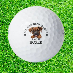 Boxerliebhaber Golfer Golfball