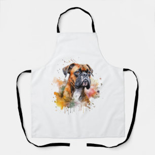 BoxerLove Wasserfarben Artwork - Loyal Canine Bree Schürze