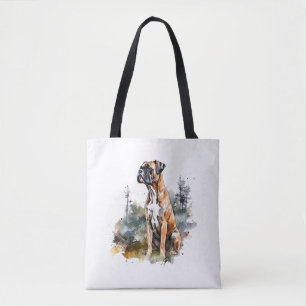 BoxerLoveArt Vibrant Wasserfarben Malerei auf Loya