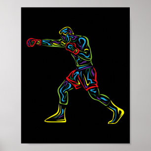 Boxeroutfit Boxsport Grafik Boxen lo Poster
