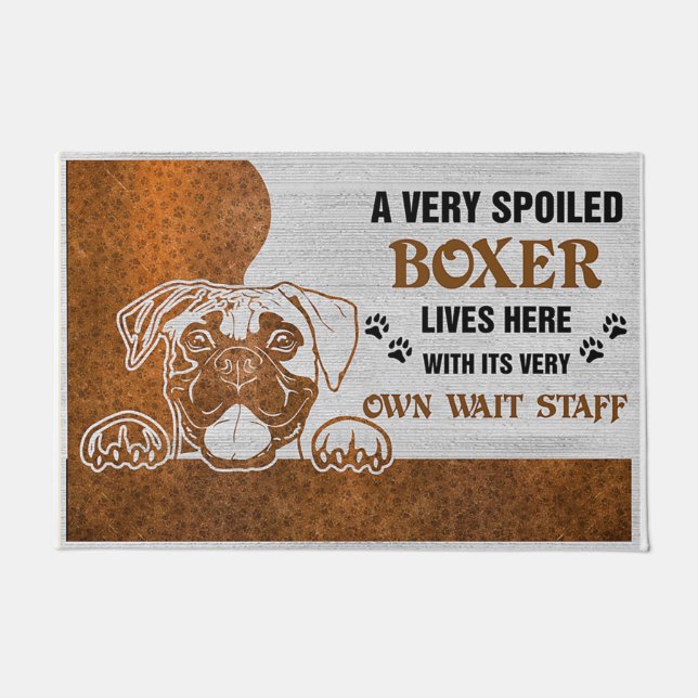 Boxers Welcome Mat | Perfect Gift for Dog Owner Fußmatte (Vorderseite)