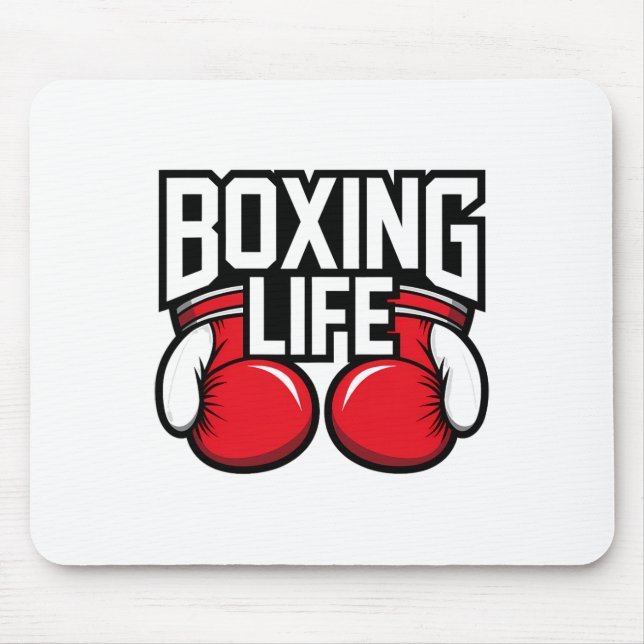 Boxertraining für sportliche Boxer Mousepad (Vorne)