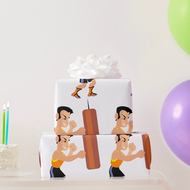 Boxertraining mit Stanzbeutel Geschenkpapier (Von Creator hochgeladen)
