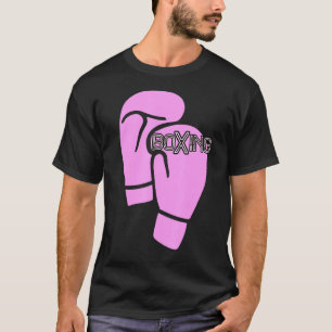 Boxerweibchen Boxing Pink Boxhandschuhe T-Shirt
