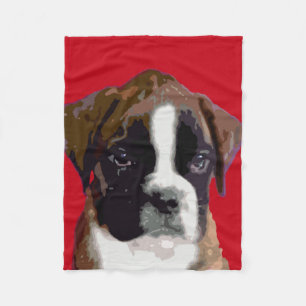 Boxerwelpe Fleecedecke