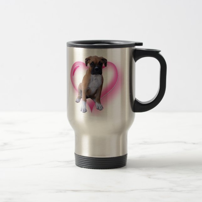 Boxerwelpen-Reise-Tasse Reisebecher (Rechts)