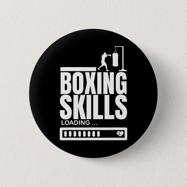 Boxfähigkeiten Laden Funny Boxer Button (Vorderseite)