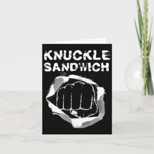 Boxfaustpunch Knuckle Sandwich Boxer Fighter Karte