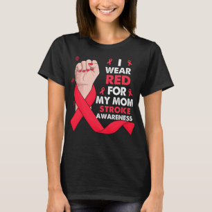 Boxhand ich trage Rot für meine Mama STROKE Awaren T-Shirt