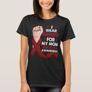 Boxhand trage ich Burgund für meine Mama BRAIN T-Shirt