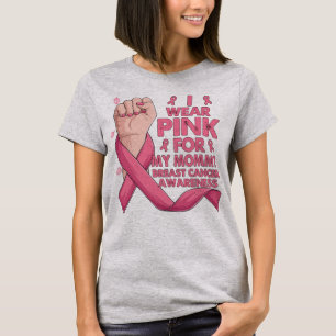 Boxhand trage ich Rosa für meinen Mama-Brustkrebs T-Shirt