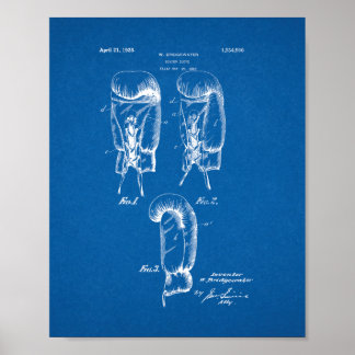 Boxhandpatent - Blueprint Poster