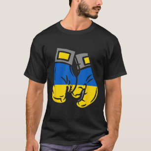Boxhandschuh mit der Flagge der Ukraine T-Shirt