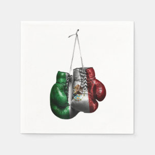 Boxhandschuh T-Shirt - Mexiko Vintage-Flagge Serviette