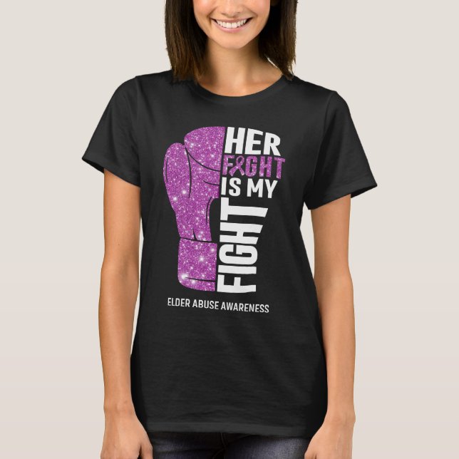 Boxhandschuhe älterer Missbrauch Krieger T-Shirt (Vorderseite)