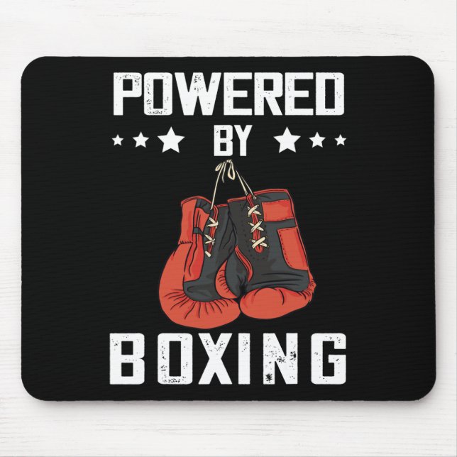Boxhandschuhe, angetrieben durch Boxing Boxer Kick Mousepad (Vorne)