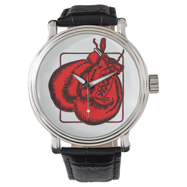 Boxhandschuhe Armbanduhr (Vorderseite)