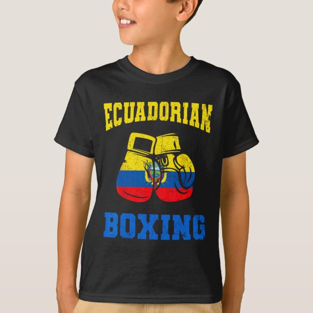 Boxhandschuhe Ecuador Pride Boxing Mens T-Shirt (Vorderseite)
