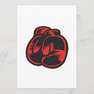 Boxhandschuhe Einladung