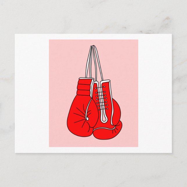 Boxhandschuhe für Frauen Postkarte (Vorderseite)
