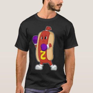 Boxhandschuhe für Hotdog Boxer Boxen T-Shirt