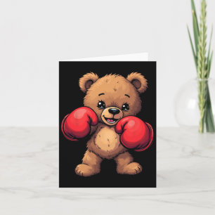 Boxhandschuhe für niedliche Bären Karte