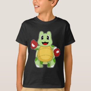 Boxhandschuhe für Turtle Boxer Boxing T-Shirt