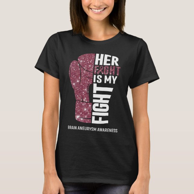 Boxhandschuhe Hirnaneurysma Krieger T-Shirt (Vorderseite)