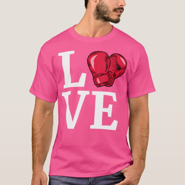Boxhandschuhe "I Liebe Boxing" Boxbox T-Shirt (Vorderseite)