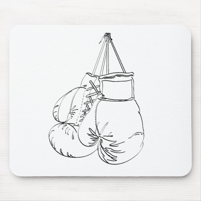 Boxhandschuhe II Mousepad (Vorne)