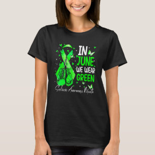 Boxhandschuhe im Juni tragen wir die grüne Scolios T-Shirt