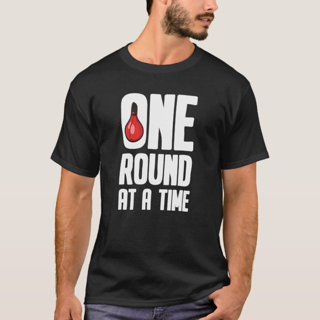 Boxhandschuhe in einer Runde T-Shirt (Vorderseite)