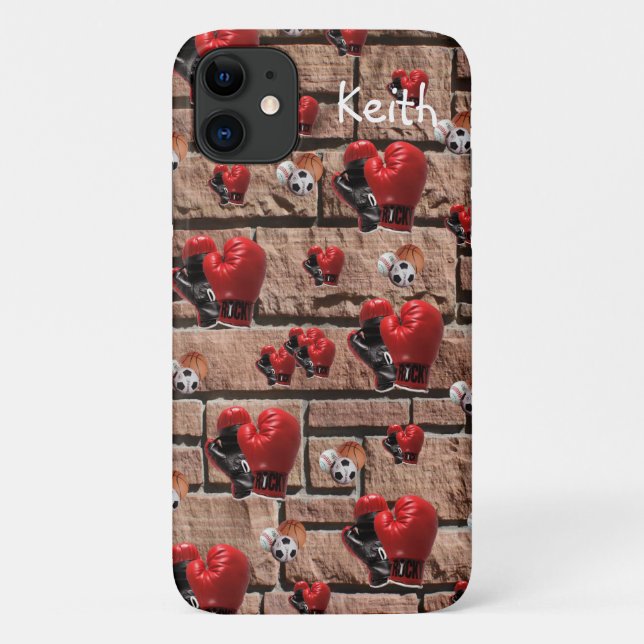 Boxhandschuhe Iphone Case (Rückseite)