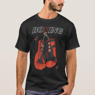 Boxhandschuhe mit dem Buchstaben X T-Shirt