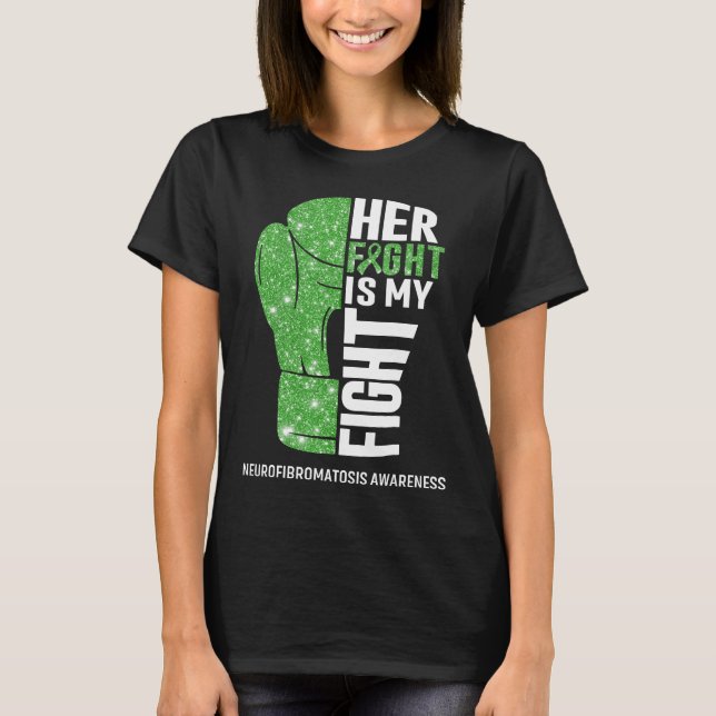 Boxhandschuhe Neurofibromatose Krieger T-Shirt (Vorderseite)