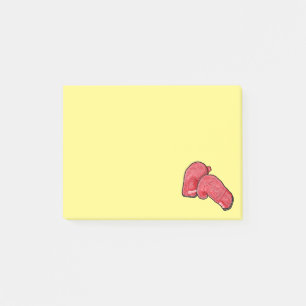 Boxhandschuhe Post-it Klebezettel