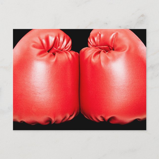 Boxhandschuhe Postkarte (Vorderseite)
