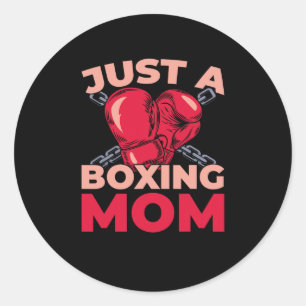 Boxhandschuhe - Sparring Nur ein Boxer Runder Aufkleber
