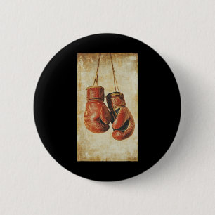 Boxhandschuhe Sport Boxer Aufforderung Vintager Mi Button