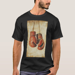 Boxhandschuhe Sport Boxer Aufforderung Vintager Mi T-Shirt