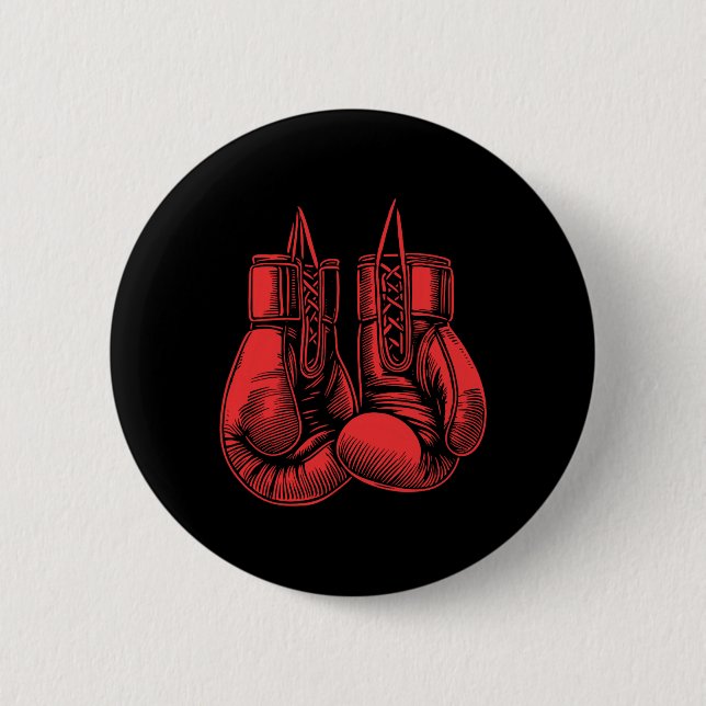 Boxhandschuhe Sport Boxer Kickboxer Workout Fighti Button (Vorderseite)
