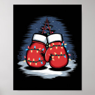 Boxhandschuhe Weihnachtsboxen Poster