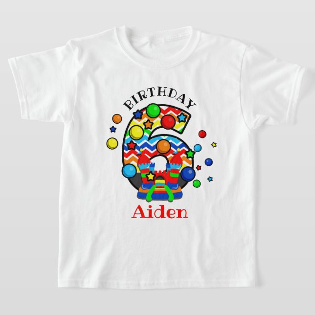 Boxhouse Sechste Geburtstagsfeier Shirt Burg (Ablage )