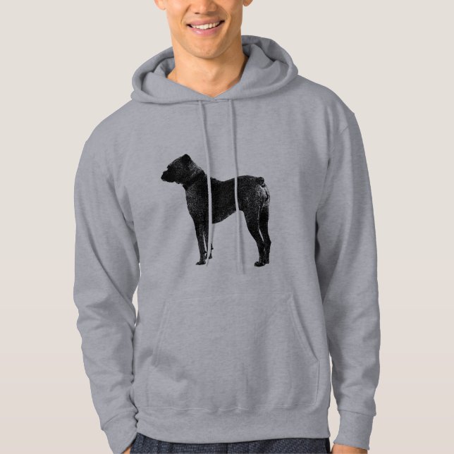 Boxhundhoodie | Kaputtes Sweatshirt mit Haustier (Vorderseite)