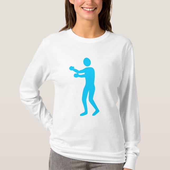 Boxing-Abbildung: Sky Blue T-Shirt (Vorderseite)