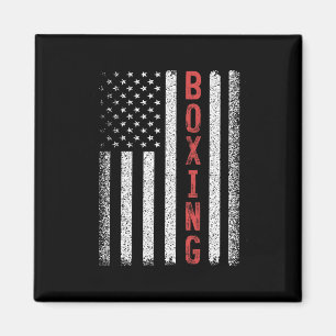 Boxing American Flag 4. Juli Cool Boxer Novelt Magnet