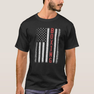 Boxing American Flag 4. Juli Cool Boxer Novelt T-Shirt