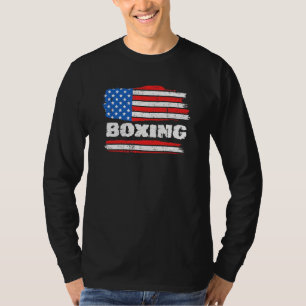 Boxing American Flag Patriotic Boxer Coach Fighter T-Shirt