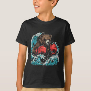 Boxing Bär Liebhaber Boxhandschuhe Kickboxen Lusti T-Shirt